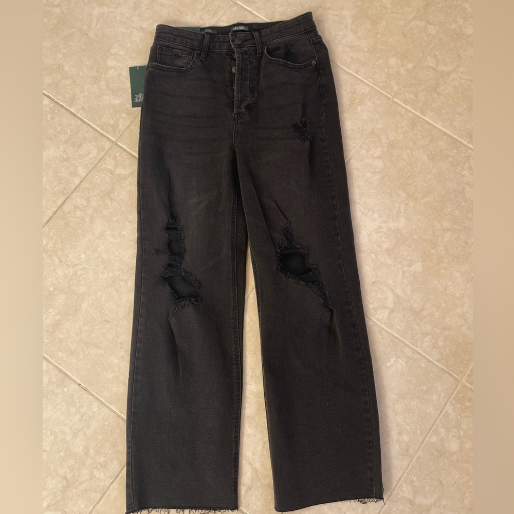 Target Wild Fable High Rise Straight Jeans Size 6/28 Color Black